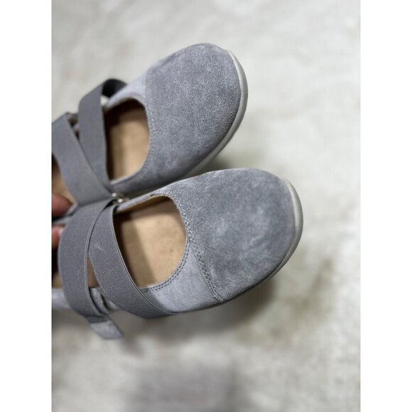 Vionic Shelby Mary Jane gray slip on flat shoe women size 9 - Picture 8 of 9